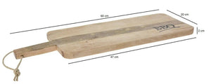 Cutting board wood mango BBQ board cutting board kitchen board mango wood 60 x 20 c