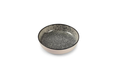 Deep plate 18.5xH5cm black Gravel