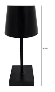 *Table lamp Touch dimmable LED lamp black wireless height 26 cm