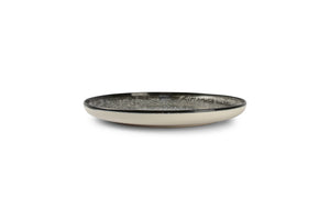 Flat plate 27cm black Gravel